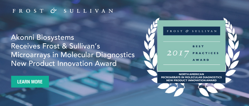Akonni Biosystems Frost & Sullivan Award